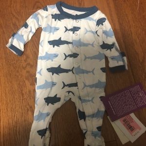 2/$40 Bundle Kickee Pants Natural Megalodon Preemie Sleeper NWT